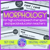Morphology - Roots, Prefixes, and Suffixes for Middle/High