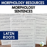 Morphology Sentences for Latin Roots and Connectives