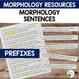 Morphology Sentences for Prefixes