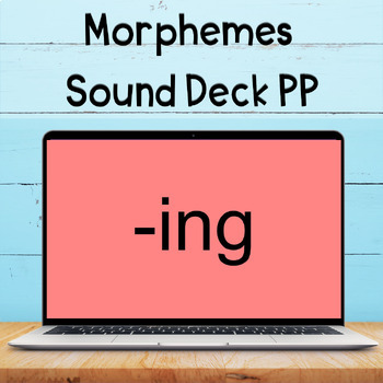 Preview of Morphology Sound Deck for Reviewing Affixes | PowerPoint