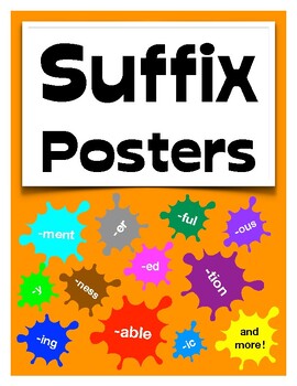 Preview of Morphology Suffix Posters