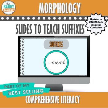 Preview of Morphology | Suffix Slides | New 2023 Ontario Language Curriculum