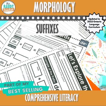 Preview of Morphology | Suffixes | NEW 2023 Ontario Language Curriculum Aligned