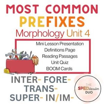Preview of Morphology Unit 4 - Most Common Prefixes (inter, fore, trans, super, in/im)