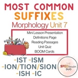 Morphology Unit 7 - Most Common Suffixes (ist, ism, ish, i