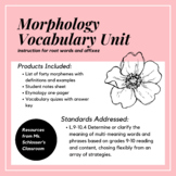 Morphology Vocabulary Unit