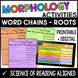 Morphology Word Chains with Roots - Morphology Practice wi