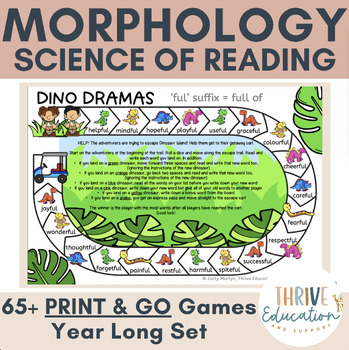 Preview of Morphology - Year-Long Game Set of mophemes/prefix/suffix/root words fun!