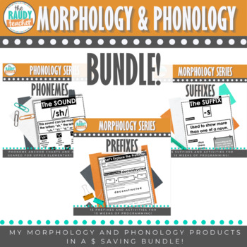 Preview of Morphology and Phonology Bundle | Ontario Curriculum Grades 4, 5 and 6