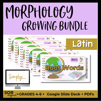 Preview of Morphology and Word Study Lessons: Latin, Greek, Affixes Growing Bundle!