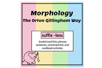 Preview of Morphology the OG Way, PS Suffix -less Unit