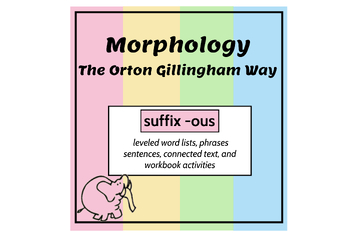 Preview of Morphology the OG Way, PS Suffix -ous Unit
