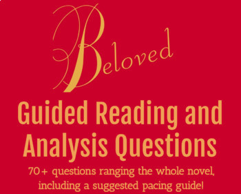 Preview of Morrison's Beloved FULL NOVEL Reading & Analysis Questions  - AP Language & More