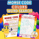Morse Code Alphabet "Colors" Word Search Games Activities
