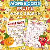 Morse Code Alphabet "Fruits" Word Search Puzzles Activities