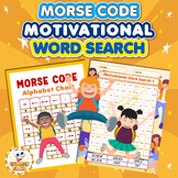 Morse Code Alphabet "Motivational" Word Search Puzzles Activities