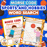 Morse Code Alphabet "Sports & Hobbies" Word Search Puzzles