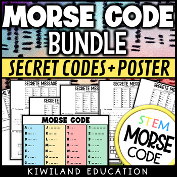Preview of Morse Code Secret Codes and Poster Bundle
