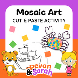 Mosaic Art Cut & Paste | Pirate-Themed Scissor Skills Craf