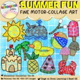 Mosaic Collage | Summer Fun | Fine Motor Skills