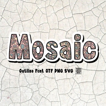 Preview of Mosaic OTF PNG SVG