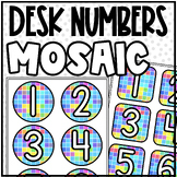Mosaic Pattern - Desk/Table Numbers | Classroom Seating Or