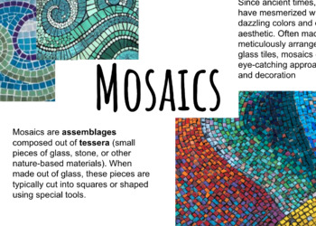 Preview of Mosaics -Art History Lesson