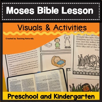 Moses Bible Lesson and Activities for Preschool Kindergarten | TPT