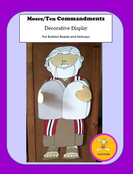 Preview of Moses Craft - Ten Commandments Decorative Display and Craftivity