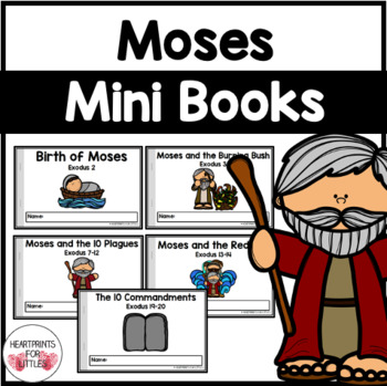 Preview of Moses Mini Books, Bible Stories