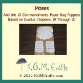 Moses and the 10 Commandments Bag Puppet Craft