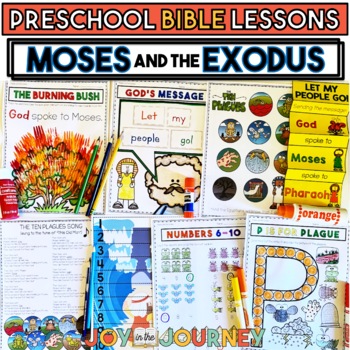 Preview of Moses and the Exodus (Preschool Bible Lesson)