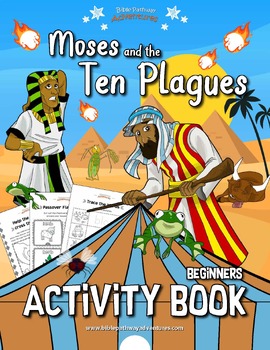 Preview of Moses and the Ten Plagues Activity Book for Beginners