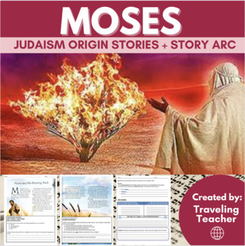 Preview of Moses in Egypt & Judaism Origin Stories: Reading Passages + Comprehension