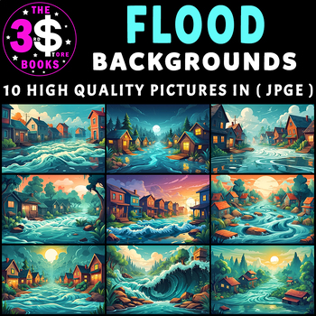 Preview of Flood Backgrounds – 1O Pictures