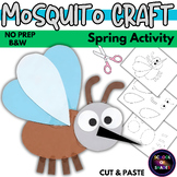 Mosquito Craft Spring Activity | Insect Craft Template | Spring Insect Center