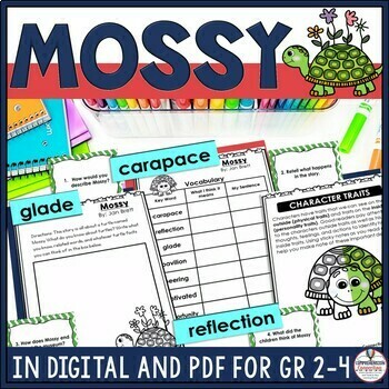 Preview of Mossy by Jan Brett Read Aloud Activities Character Traits Lessons Comprehension