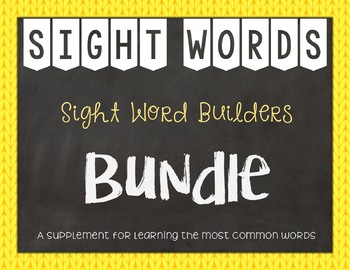 Preview of Sight Word Builders: BUNDLE ~ Reading Horizons’ Most Common Words