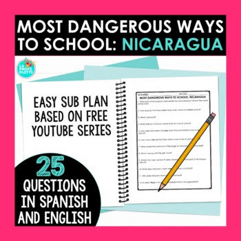 Preview of Most Dangerous Ways to School Nicaragua Questions in Spanish and English