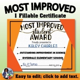 Most Improved Certificate 3