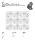 Mostly Magnets Science Vocabulary Word Search Plus Answer Key