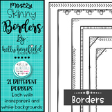 Mostly Skinnies Borders {Clipart by Kelly Benefield}