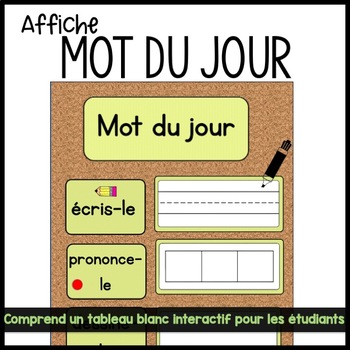 Preview of Mot du jour | Affiche | French Word of the Day
