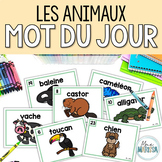 Mot du jour French oral practice - Animal Freebie