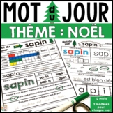 Mot du jour - Thème de Noël - French Christmas Words