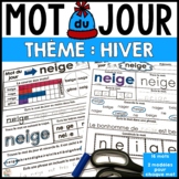 Mot du jour - Thème de l'hiver - French Winter Vocabulary 