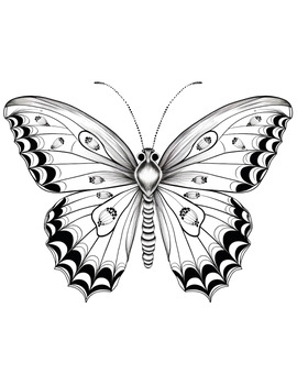 Preview of Moth Coloring Page (4)