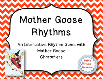 Preview of Mother Goose Interactive Rhythm Reading Game - Ta, ti-ti (Kodaly Review)