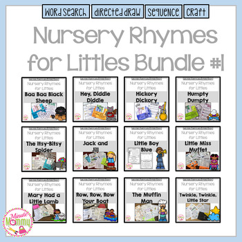 Preview of Nursery Rhymes for Littles Bundle 1