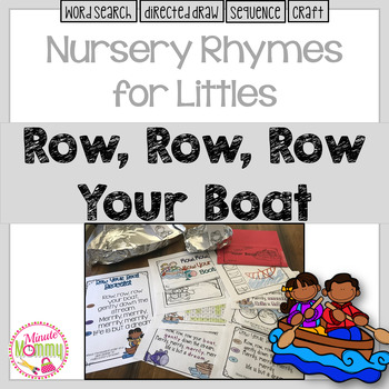 Preview of Nursery Rhymes for Littles | Row, Row, Row Your Boat